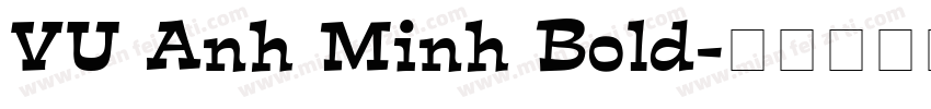 VU Anh Minh Bold字体转换